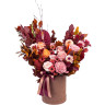 Композиция с антуриумом и розами «Дыхание поздней осени»